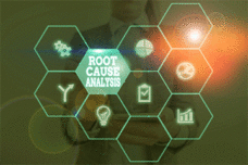 Root cause analysis text/icons